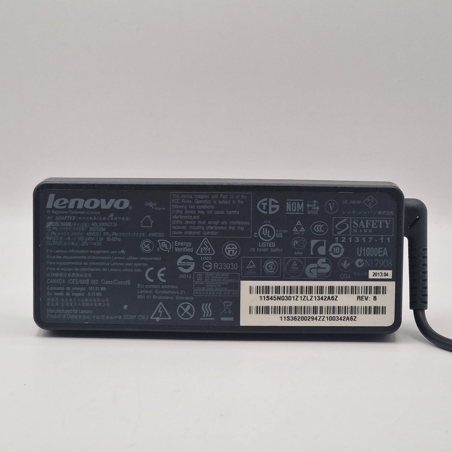 20V 4.5A 90W Genuine LENOVO ADLX90NDT3A POWER CHARGER ADAPTER AC UK - AVOLVE