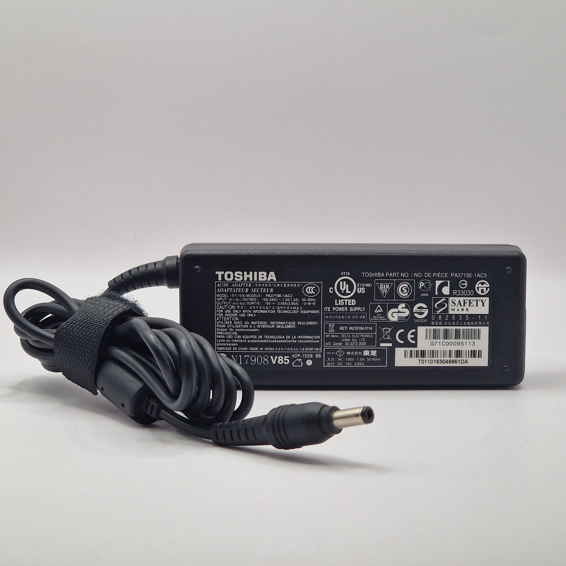 19V 3.42A 65W Genuine TOSHIBA PA3715E-1AC3 POWER CHARGER ADAPTER AC UK - AVOLVE