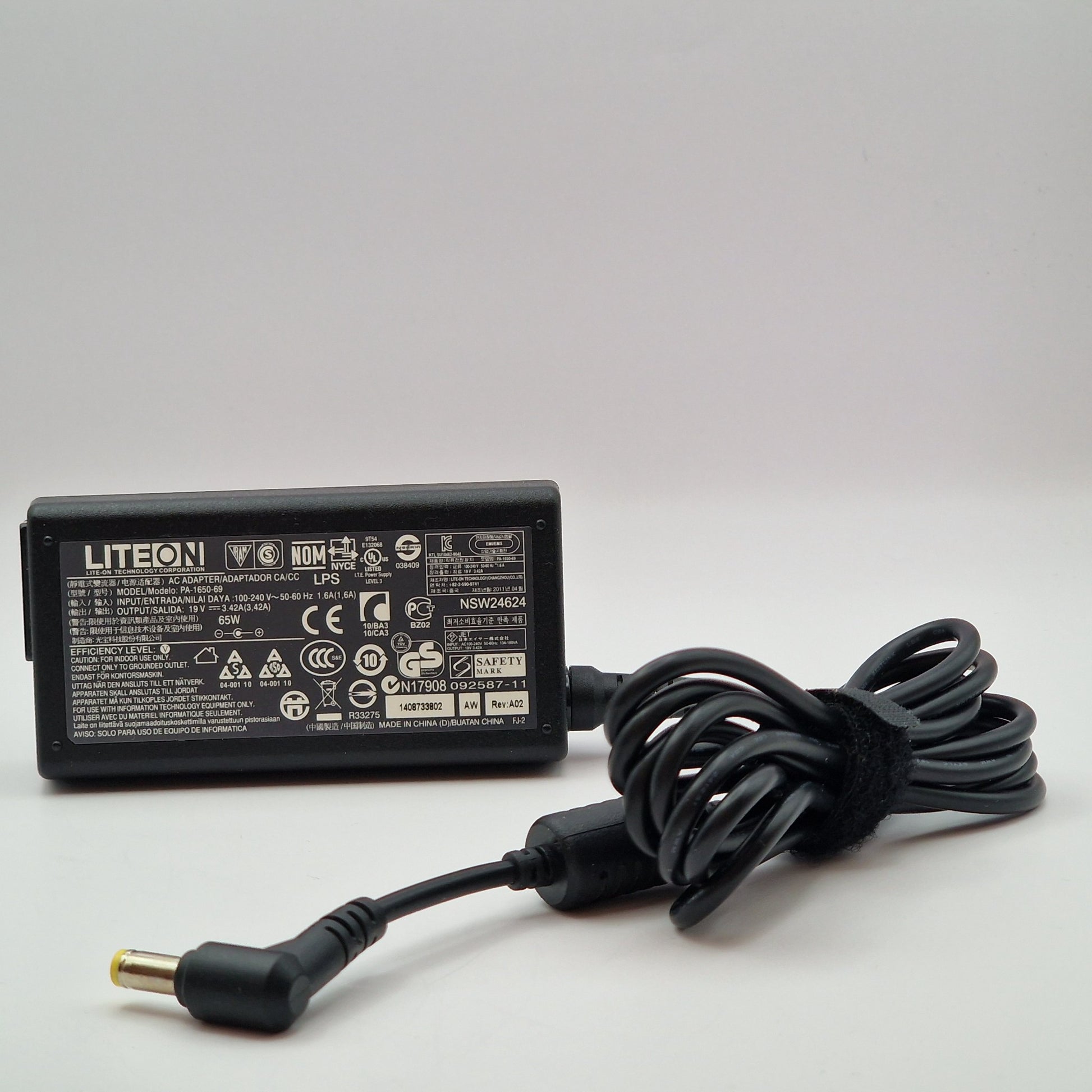 19V 3.42A 65W AC Genuine Liteon PA-1650-69 LAPTOP POWER CHARGER ADAPTER UK - AVOLVE