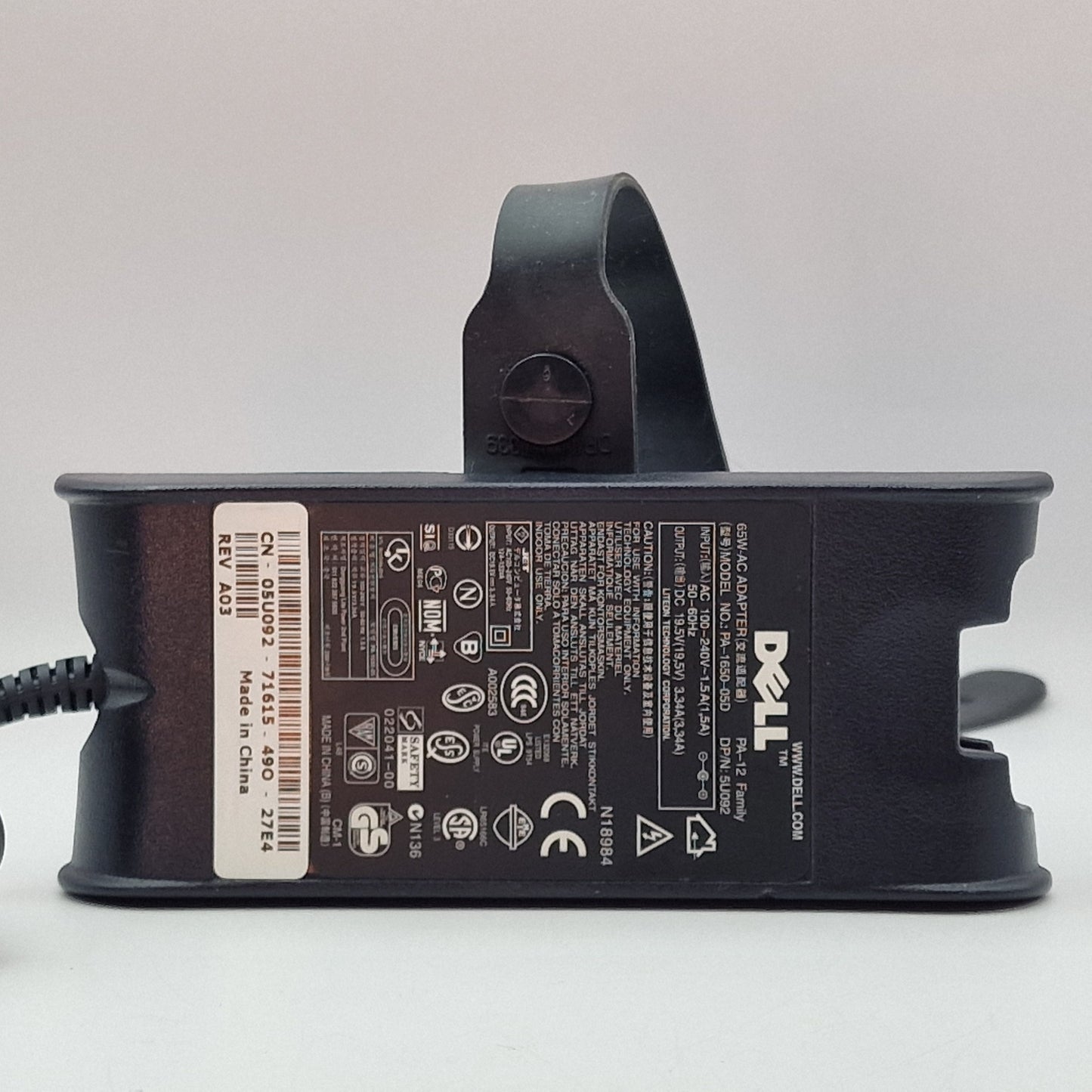 19.5V 3.34A 65W AC Genuine Dell PA-1650-05D LAPTOP POWER CHARGER ADAPTER UK - AVOLVE