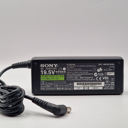 19.5V 3.9A 65W AC Genuine Sony VGP-AC19V38 LAPTOP POWER CHARGER ADAPTER UK - AVOLVE