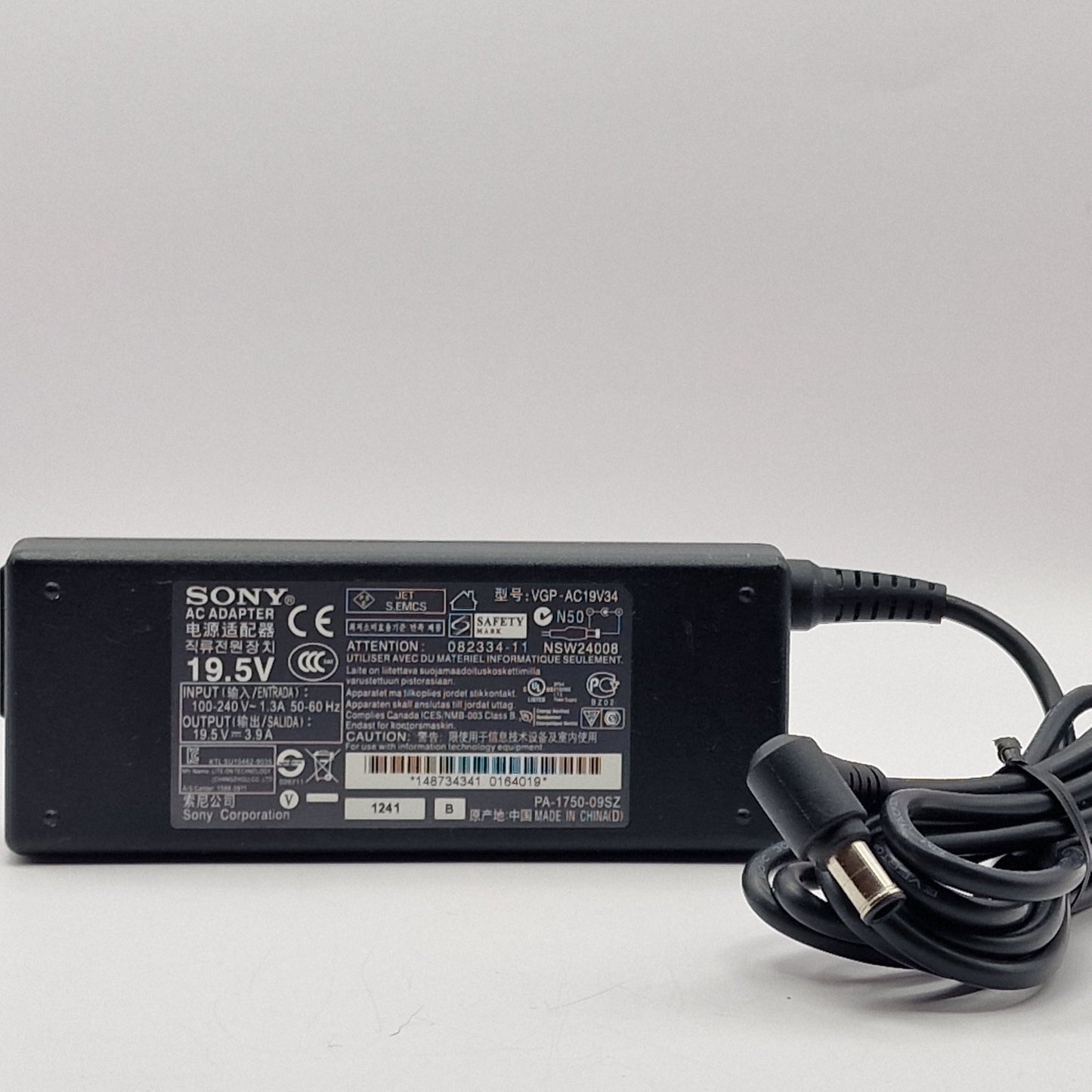 19.5V 3.9A 65W AC Genuine Sony VGP-AC19V34 LAPTOP POWER CHARGER ADAPTER UK - AVOLVE