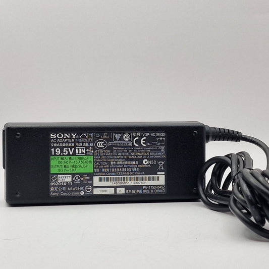 19.5V 3.9A 65W AC Genuine Sony VGP-AC19V33 LAPTOP POWER CHARGER ADAPTER UK