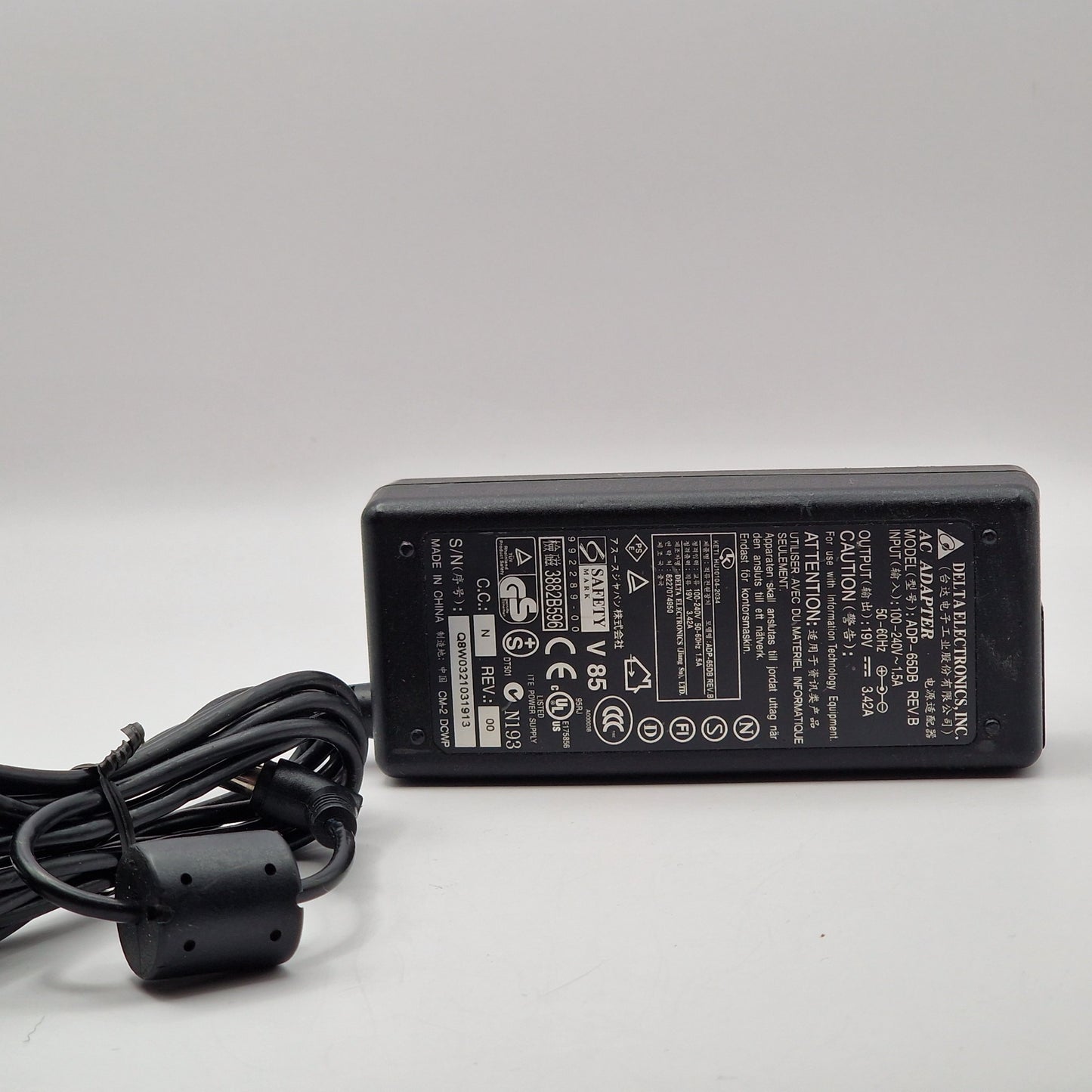 19V 3.42A 65W AC Genuine Delta ADP-65DB LAPTOP POWER CHARGER ADAPTER UK A13