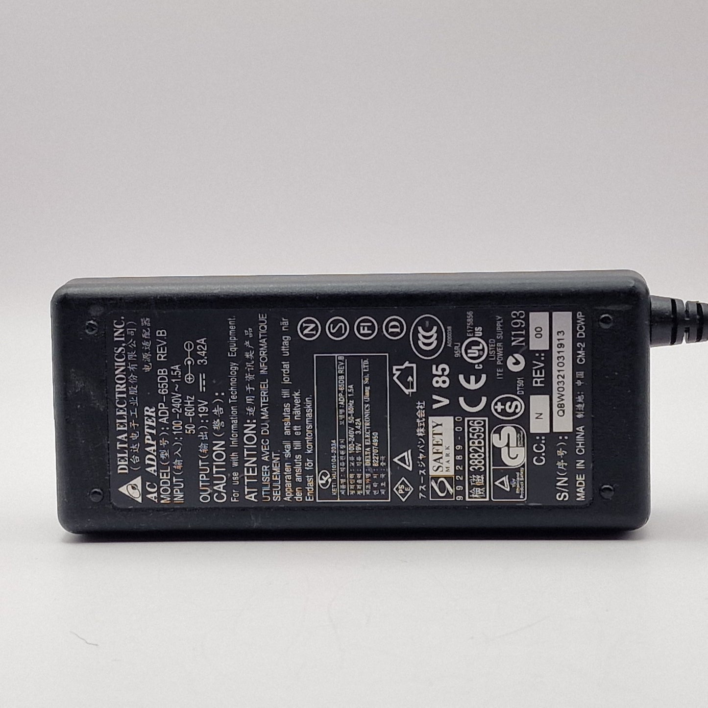 19V 3.42A 65W AC Genuine Delta ADP-65DB LAPTOP POWER CHARGER ADAPTER UK A13