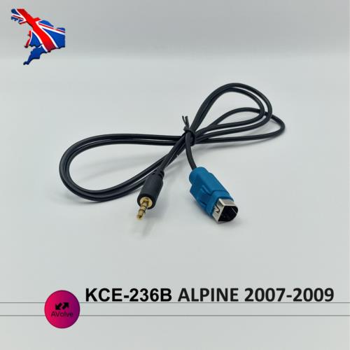 KCE-236B AUX CABLE LEAD TO 3.5MM JACK ALPINE RADIO 2007-2009 IPHONE ANDROID - AVOLVE