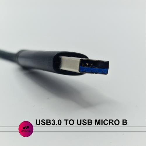 USB3.0 Micro B Cable A Male to Male Data Super FAST Cable Lead HDD Hard Drive - AVOLVE