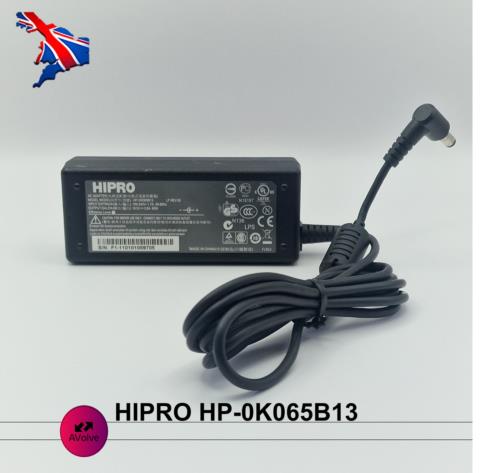 18.5V 3.5A 65W AC Genuine HIPRO HP-0K065B13 A065R032L POWER CHARGER ADPATER UK - AVOLVE