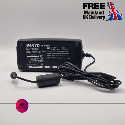 19V 3.16A 60W AC Genuine Sanyo ADP-60UH 1AV4U11B25200 POWER CHARGER ADAPTER UK - AVOLVE