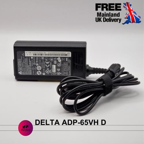 19V 3.42A 65W AC Genuine DELTA ADP-65VH D / B POWER CHARGER ADPATER UK - AVOLVE