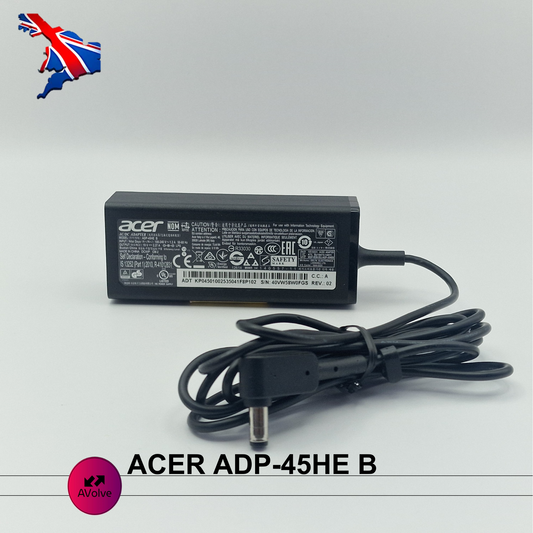 19V 2.37A 45W AC Genuine ACER ADP-45HE B Chromebook POWER CHARGER ADPATER UK - AVOLVE