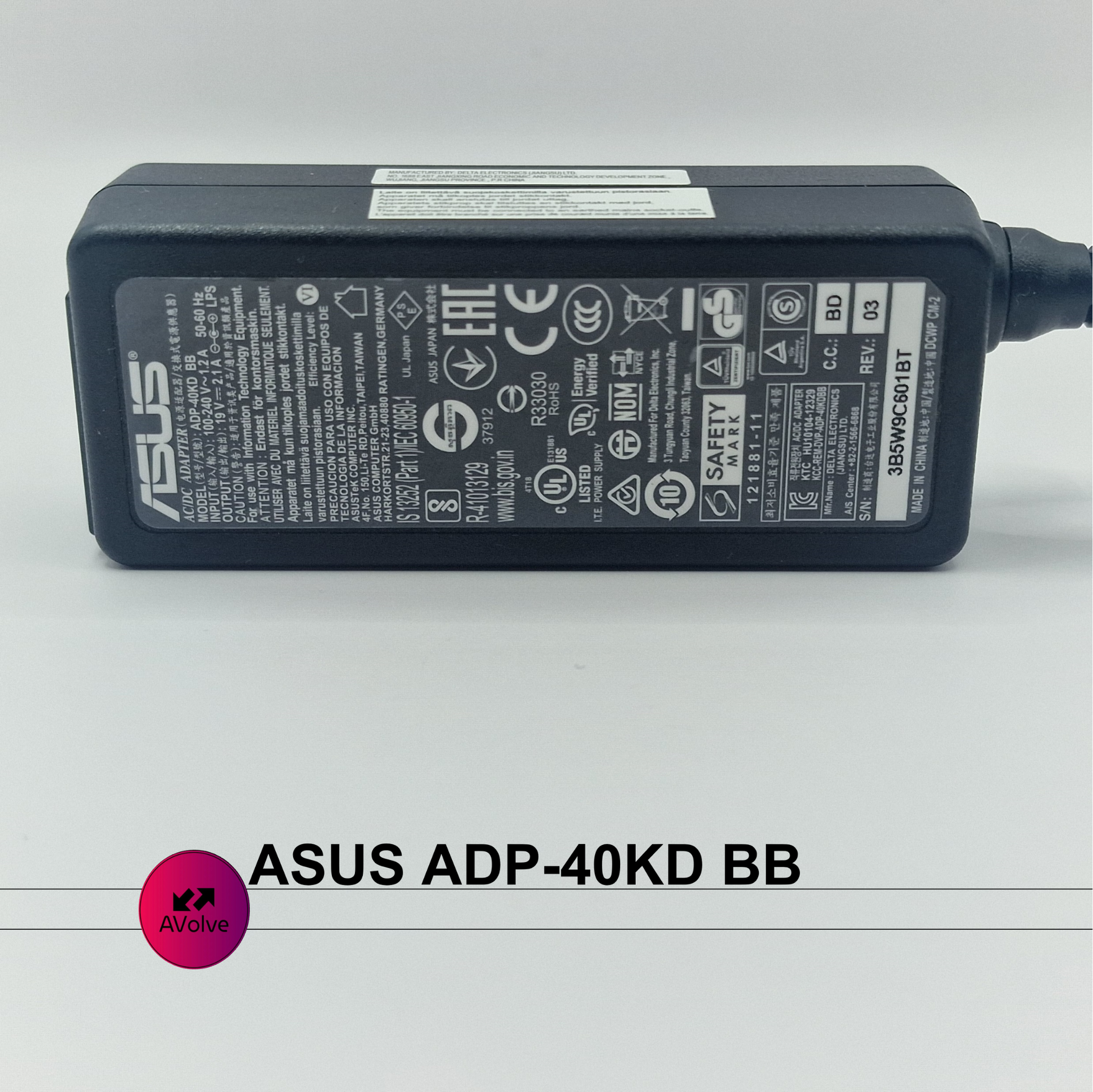 19V 2.1A 40W AC Genuine ASUS ADP-40KD BB POWER SUPPLY ADAPTER CHARGER SMALL TIP - AVOLVE