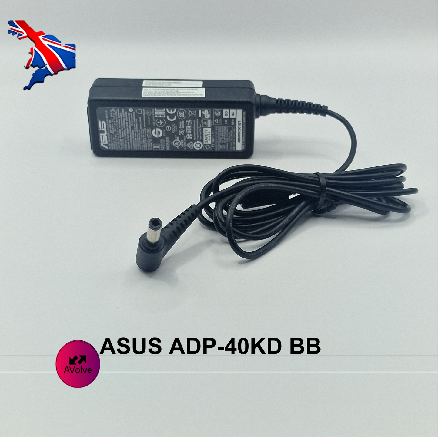 19V 2.1A 40W AC Genuine ASUS ADP-40KD BB POWER SUPPLY ADAPTER CHARGER SMALL TIP - AVOLVE