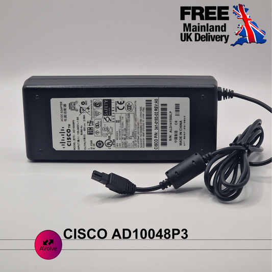 48V 2.08A 100W AC Genuine CISCO AD10048P3 POWER CHARGER ADPATER UK - AVOLVE