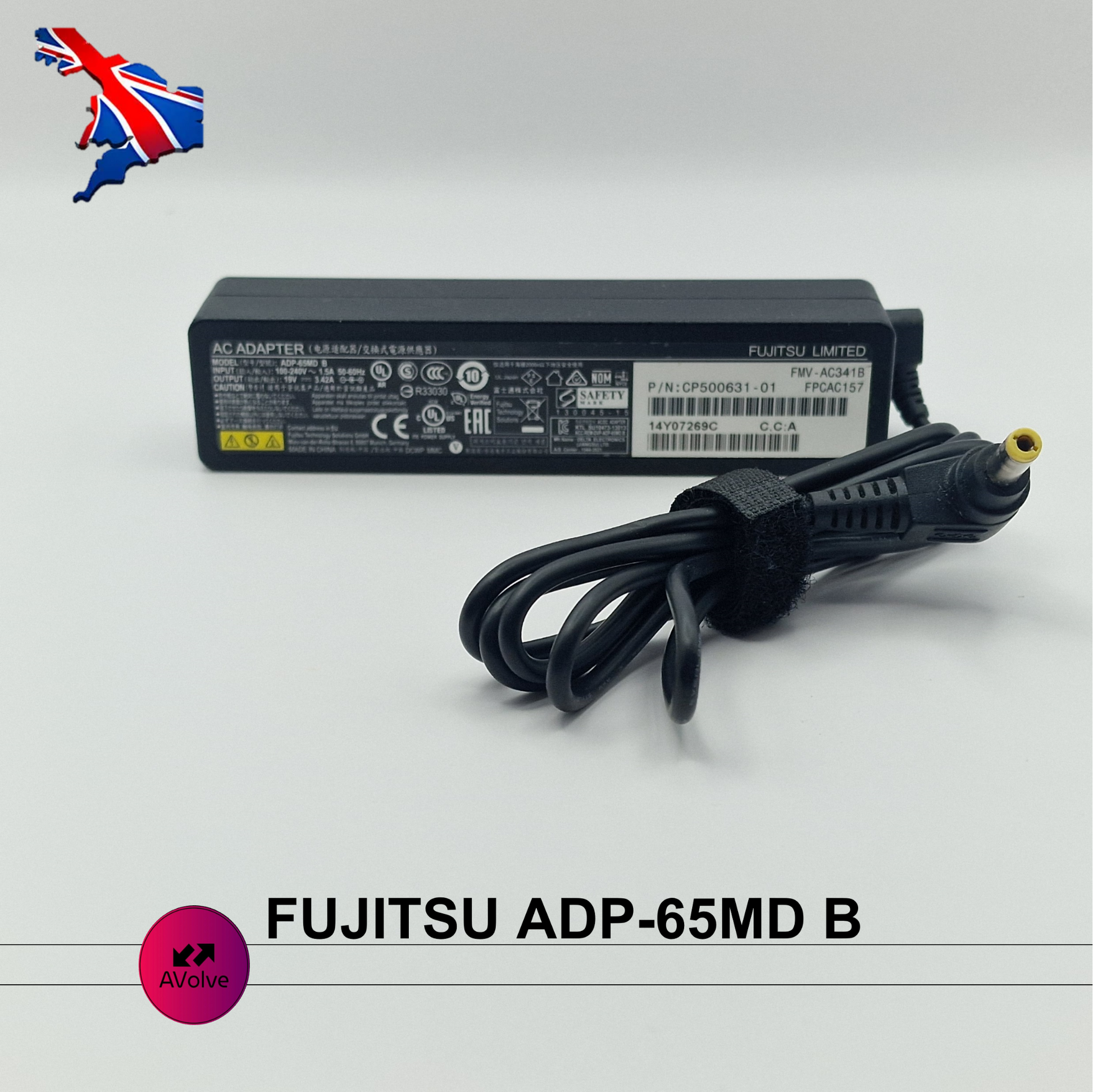 19V 3.42A 65W AC Genuine FUJITSU ADP-65MD B CP500631-01 POWER CHARGER ADPATER UK - AVOLVE