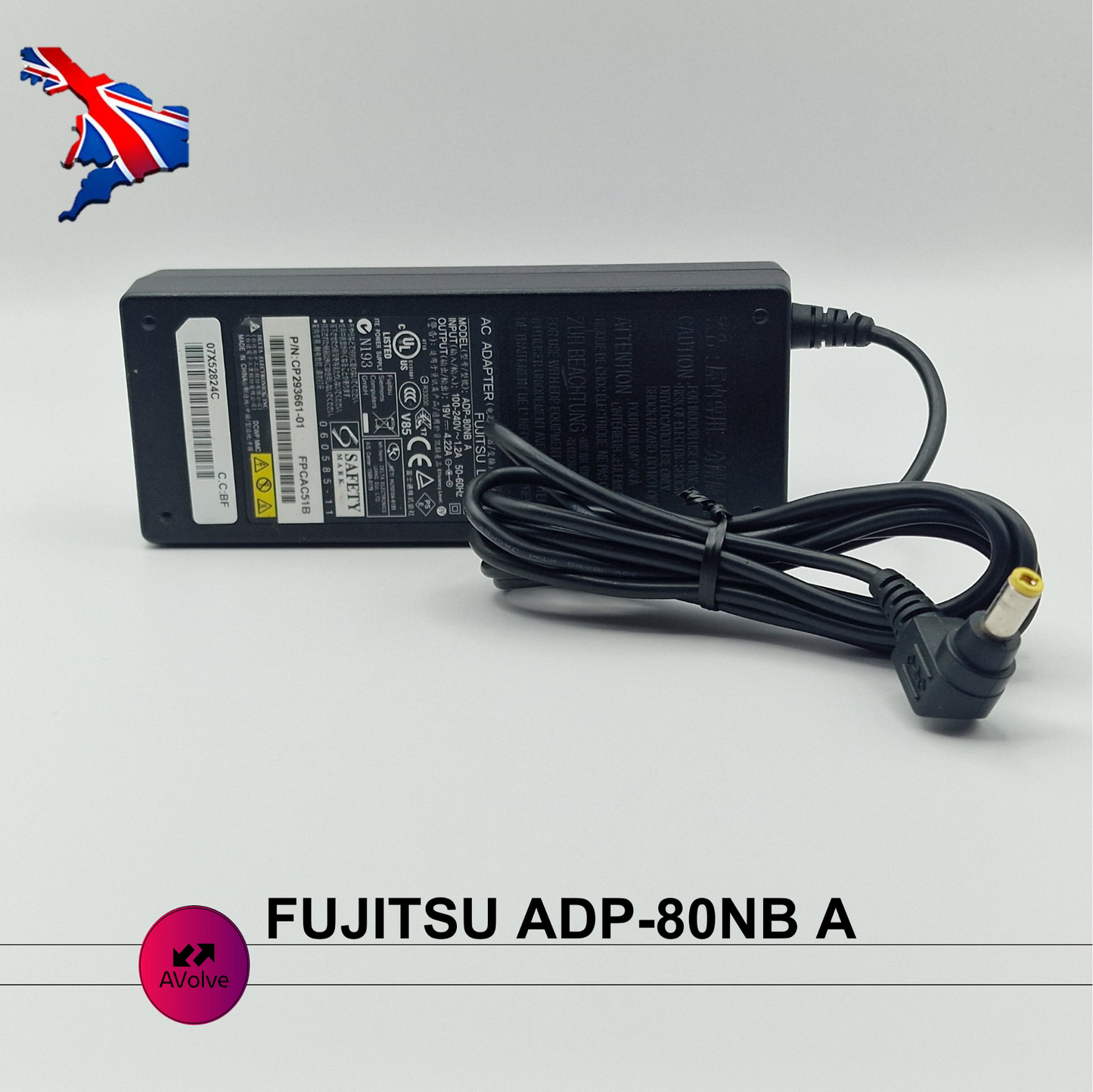 19V 4.22A 80W AC Genuine FUJITSU ADP-80NB A AFPCAC51B POWER CHARGER ADPATER UK - AVOLVE