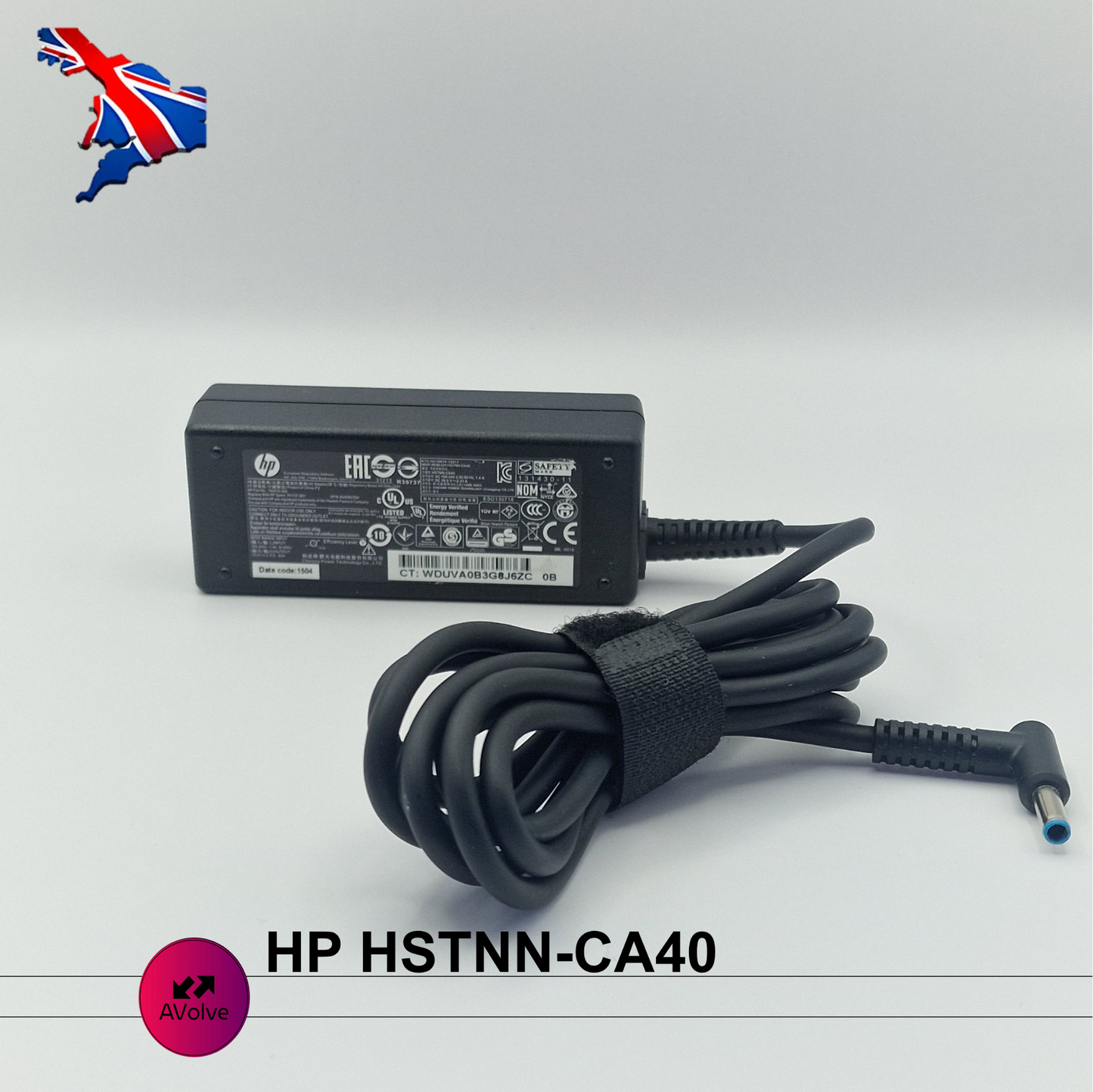 19V 2.31A 45W AC Genuine HP HSTNN-CA40 740015-002/001 POWER CHARGER ADPATER UK - AVOLVE