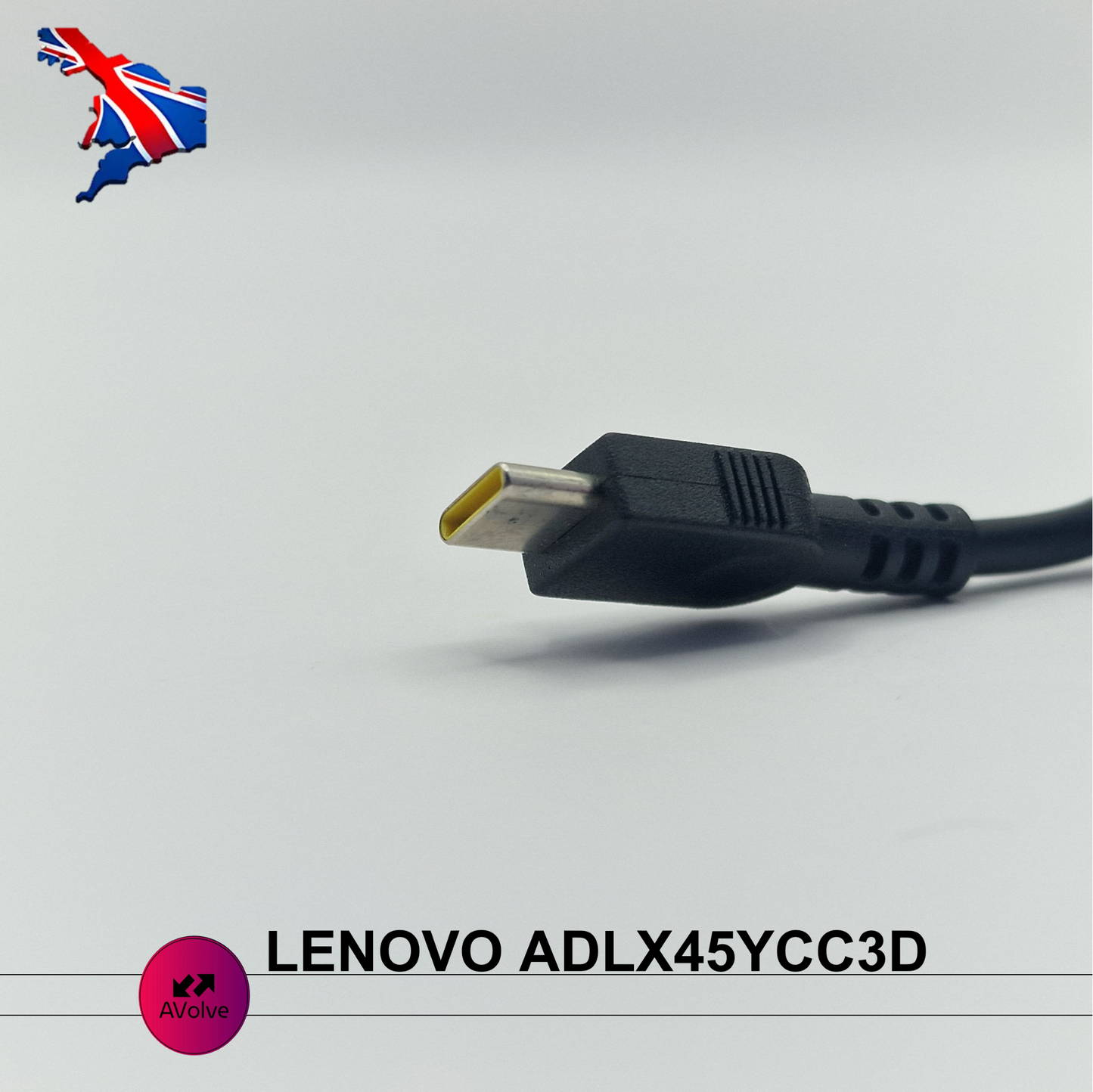 20V 2.25A 45W USB-C AC Genuine Lenovo ADLX45YCC3D POWER CHARGER ADPATER UK - AVOLVE