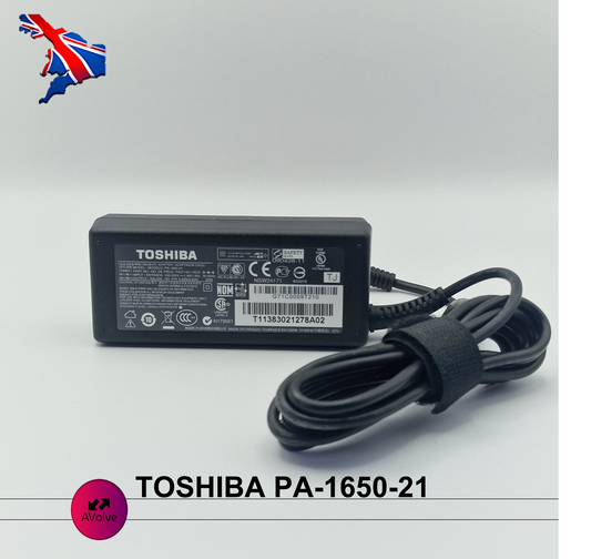 19V 3.42A 65W AC Genuine TOSHIBA PA-1650-21 POWER CHARGER ADPATER UK - AVOLVE